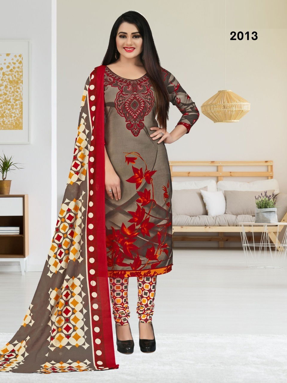 Printed Cotton 101Casual Wear Wholesale Printed Cotton Dress Material
